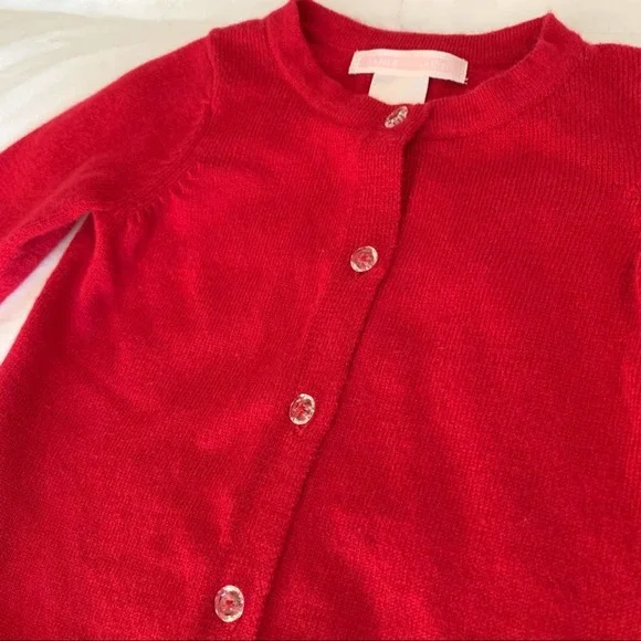 Janie & Jack Red Cardigan Sweater - Picture 2 of 2